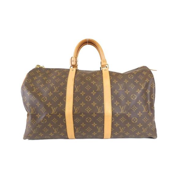 LOUIS VUITTON Authentic Brown Monogram Keepall 50 Boston Bag - Picture 1 of 10